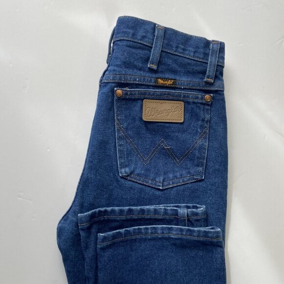 VTG Y2K Wrangler Rigid Cowboy Cut Slim Fit Jeans 936DEN Unisex 29x 34 - Picture 10 of 12